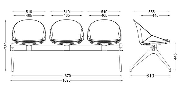 ספסל אוריגמי