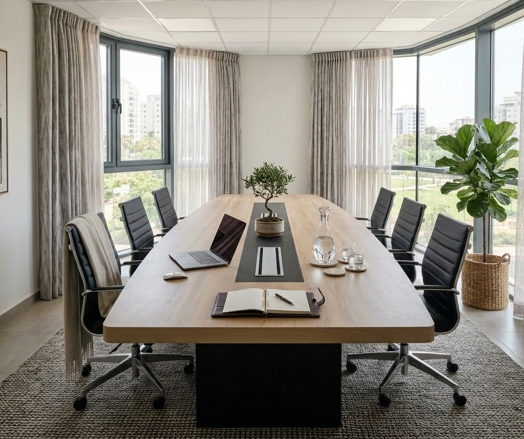 שולחנות לחדרי ישיבות